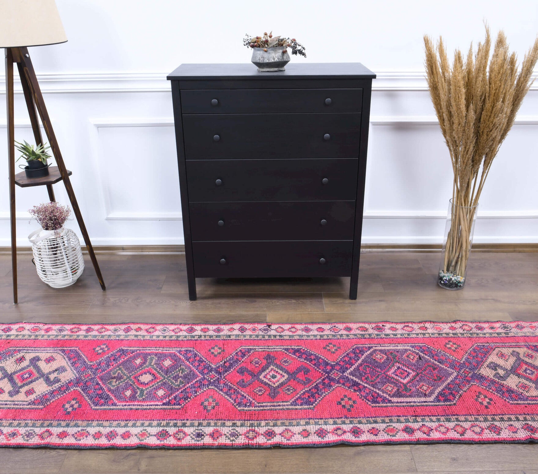 Vintage Anatolian Hand-Knotted Runner Rug