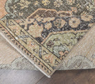 Aynur runner: 1970s handmade Anatolian runner with oriental motifs and cotton backing