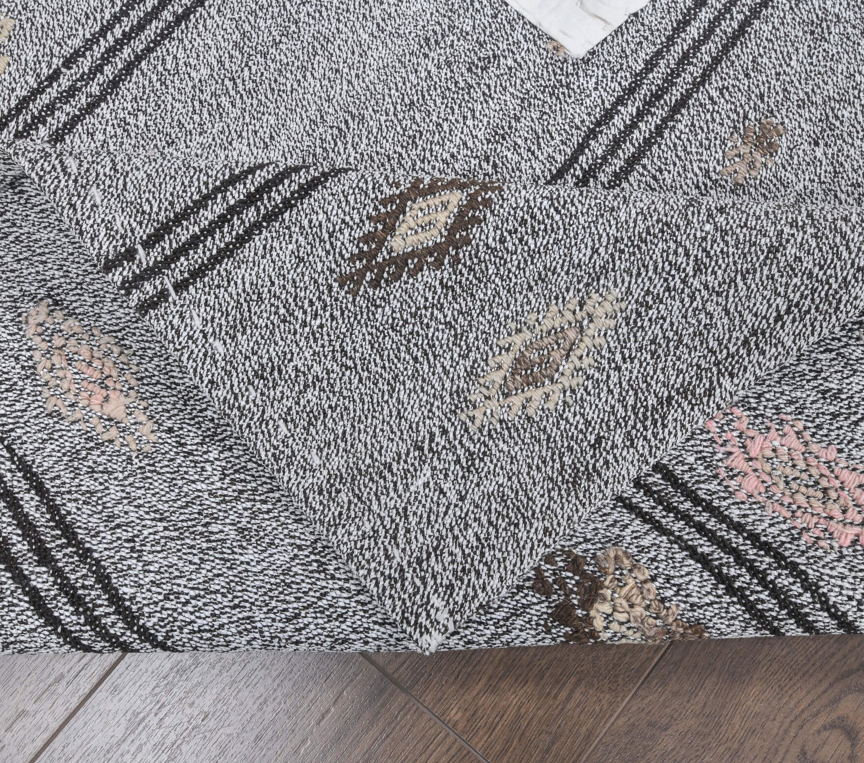 3x10 Vintage Kilim Striped Runner Rug