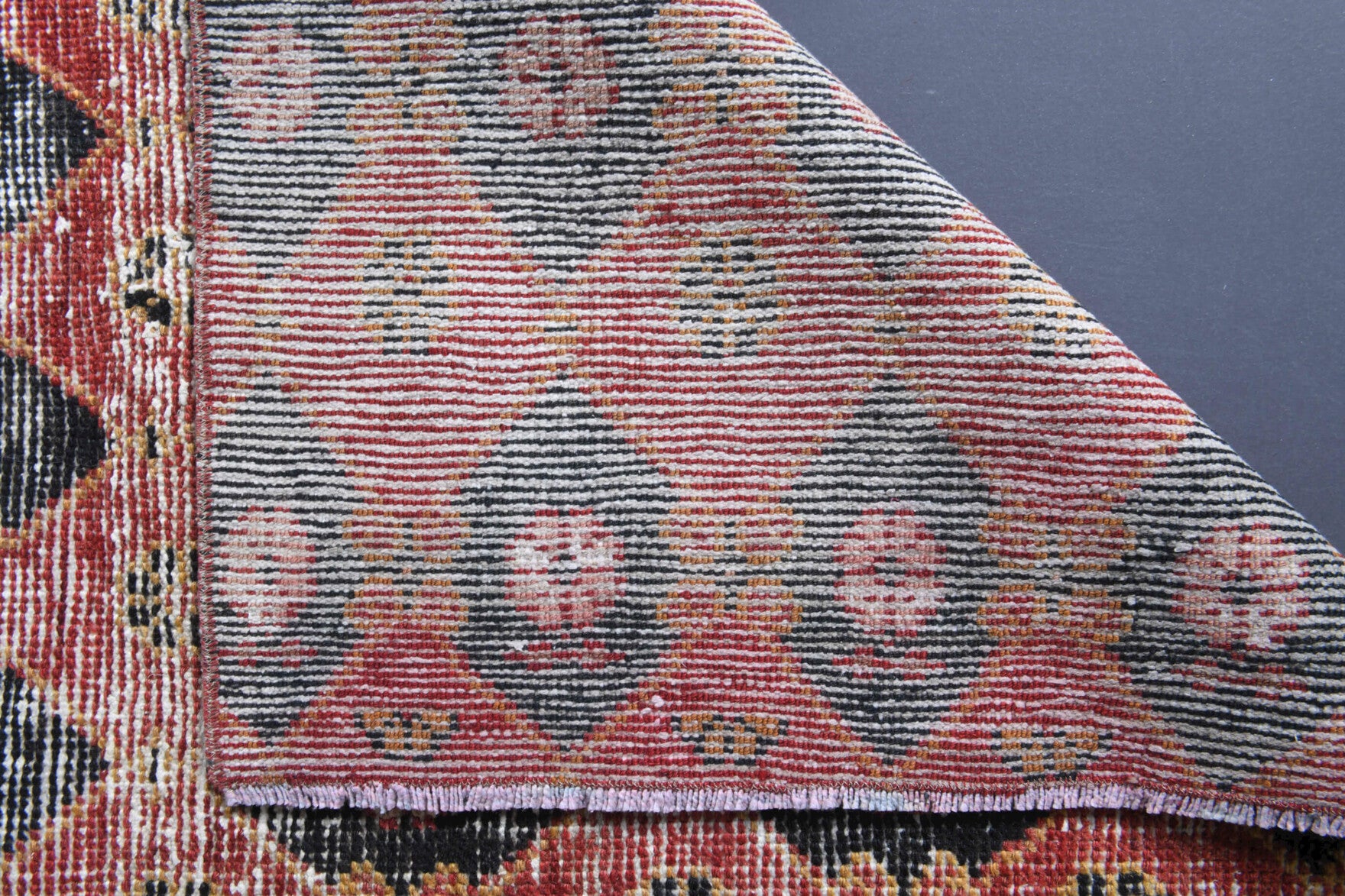 Handmade wool runner from Anatolia, Turkey – 3x10 Wool Antique Runner Rug 2'7" x 9'6"