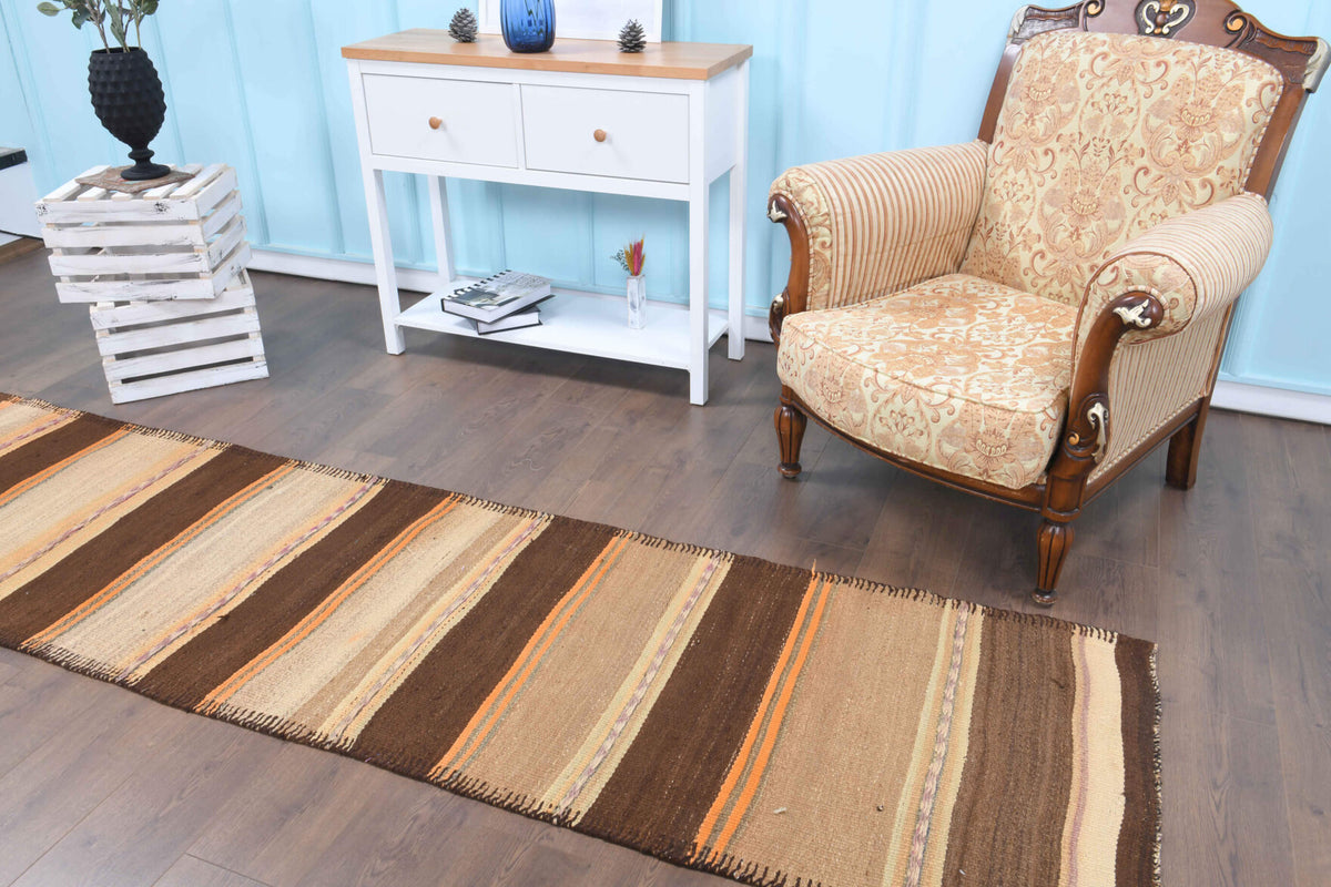 3x10 Wool Vintage Runner Rug