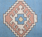 3x10 Pastel Blue Vintage Oushak Runner Rug