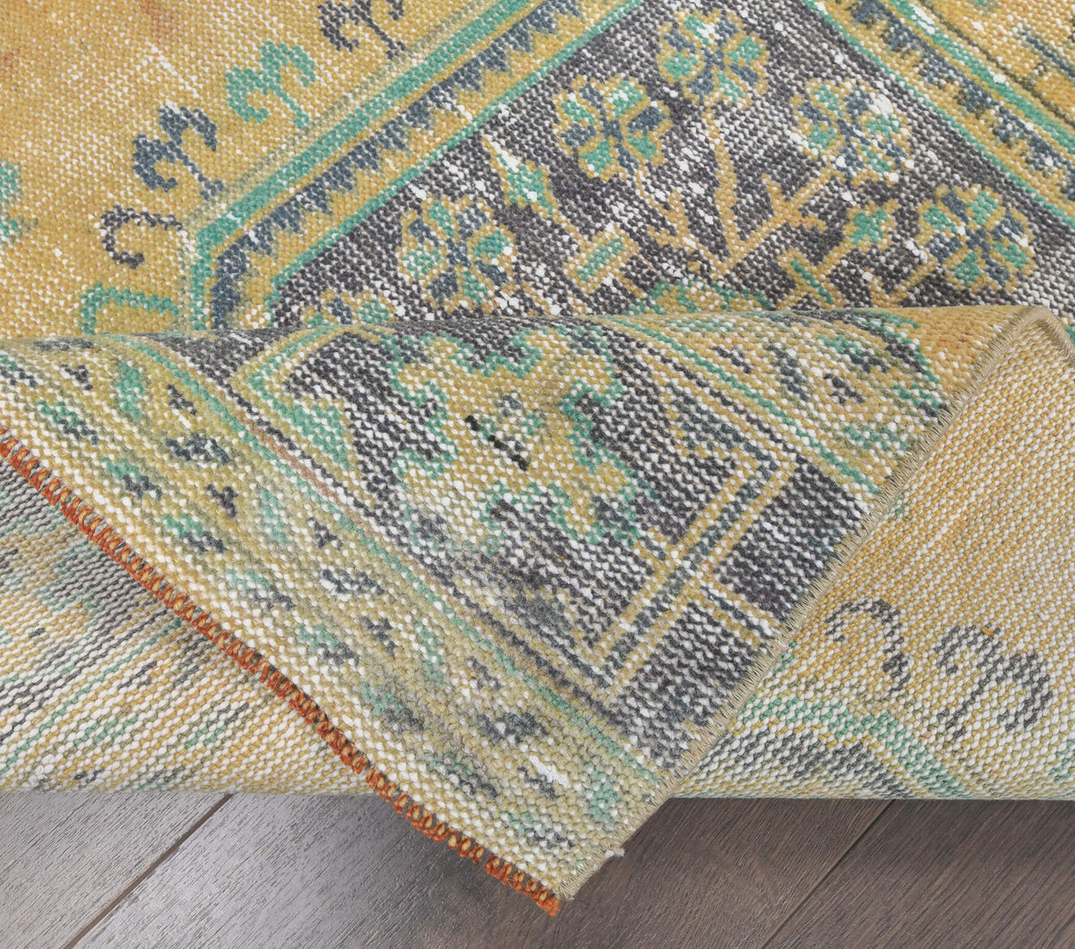 Vintage Oushak Runner Rug - 24134