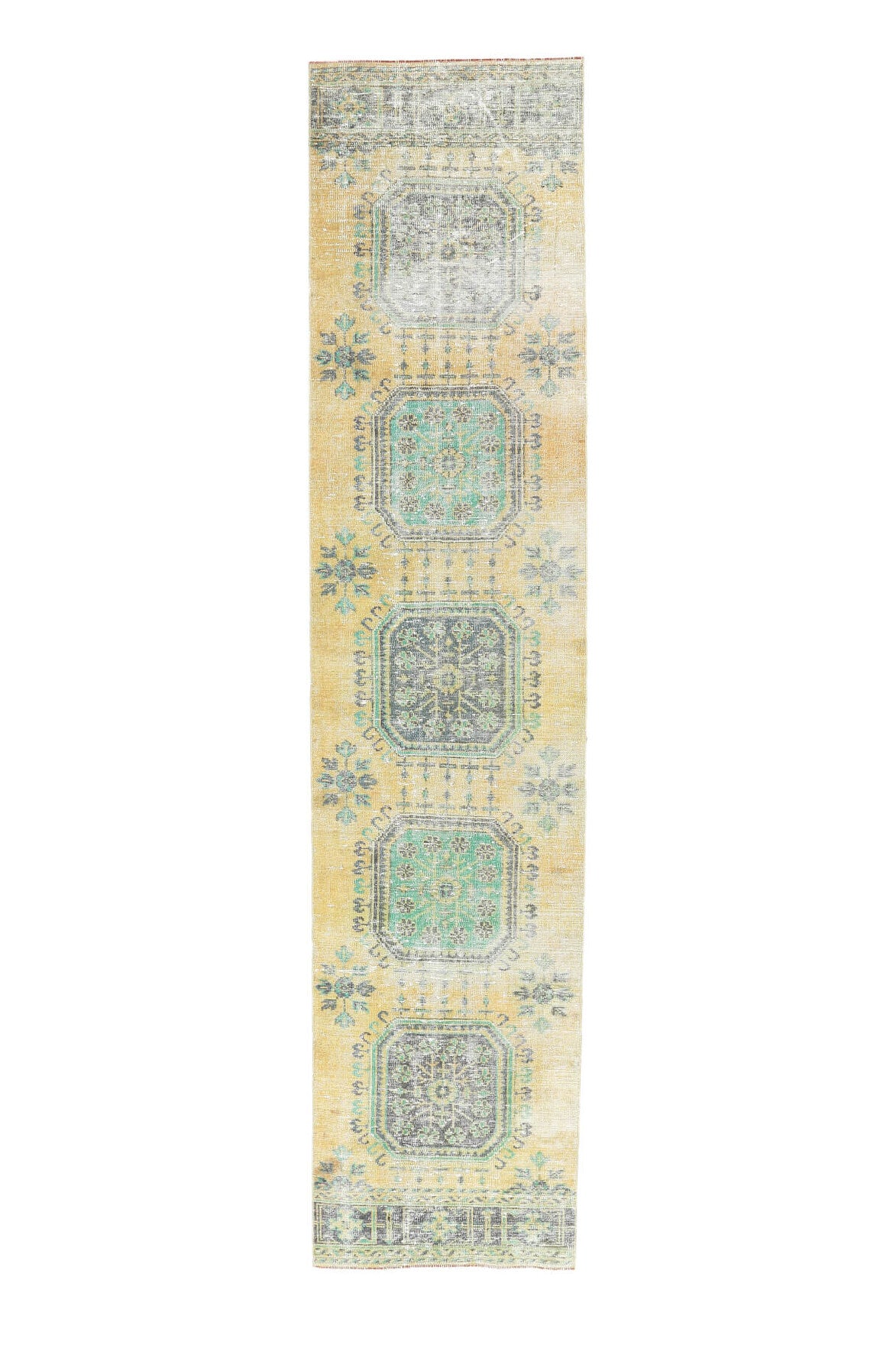 Vintage Oushak Runner Rug - 24134