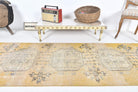 Vintage Oushak Runner Distressed Rug