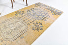 Vintage Oushak Runner Distressed Rug