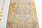 Vintage Oushak Runner Distressed Rug