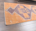Oushak Vintage Orange Runner Rug
