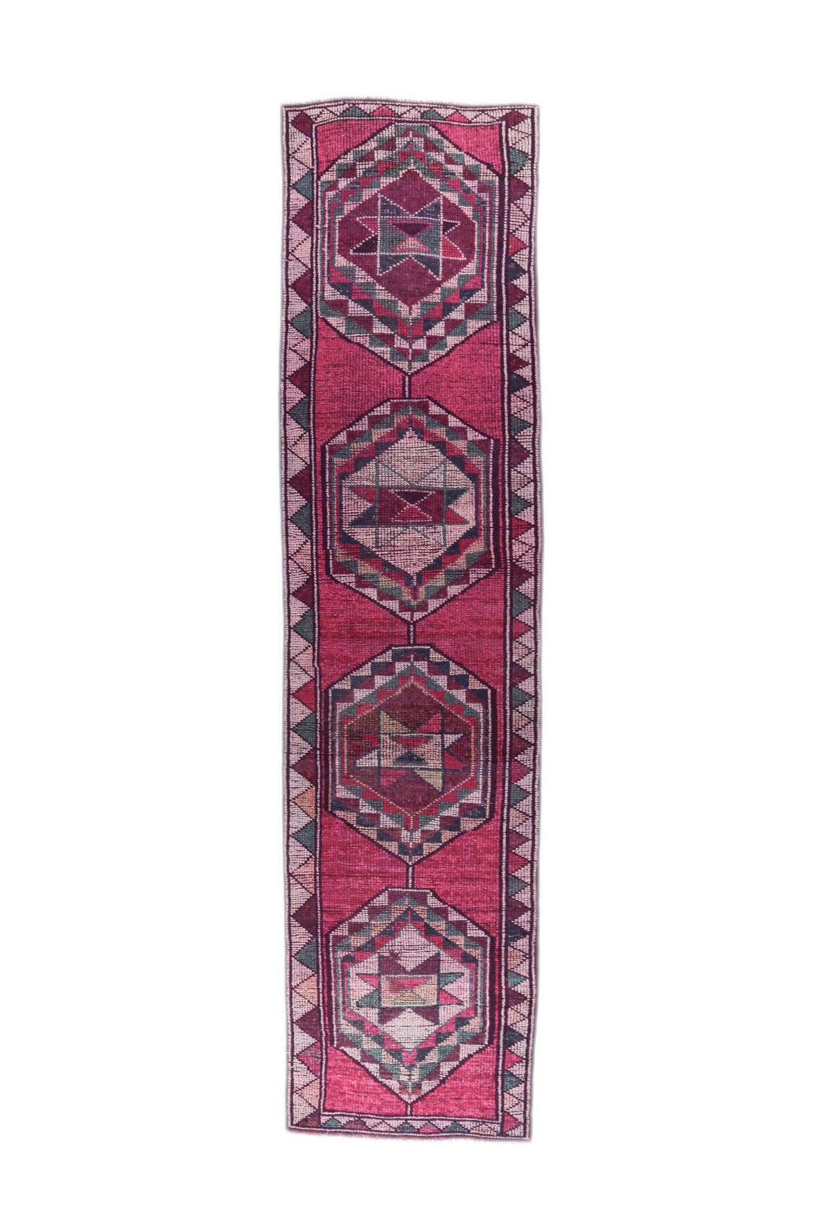Vintage Pink Runner Rug