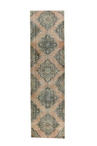 Canban – vintage floral runner for living room or hallway, 3'4" x 11'3" (101x342 cm)