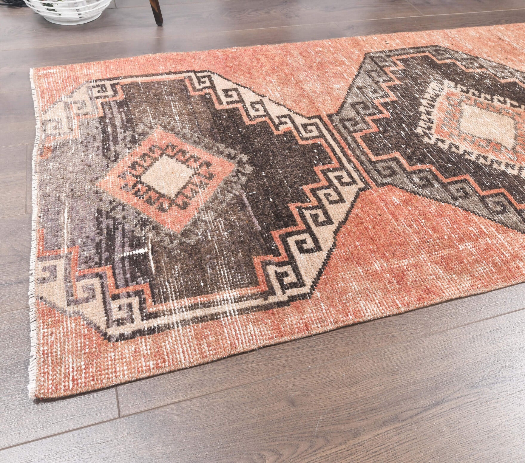 One-of-a-kind 1970s Anatolian vintage runner rug in wool, 2'8" x 11'1"