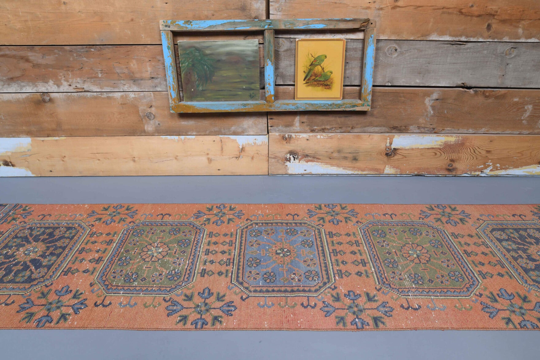 Hallway Decor Vintage Oushak Runner Rug