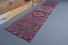 Vintage Hand-Knotted Runner Rug