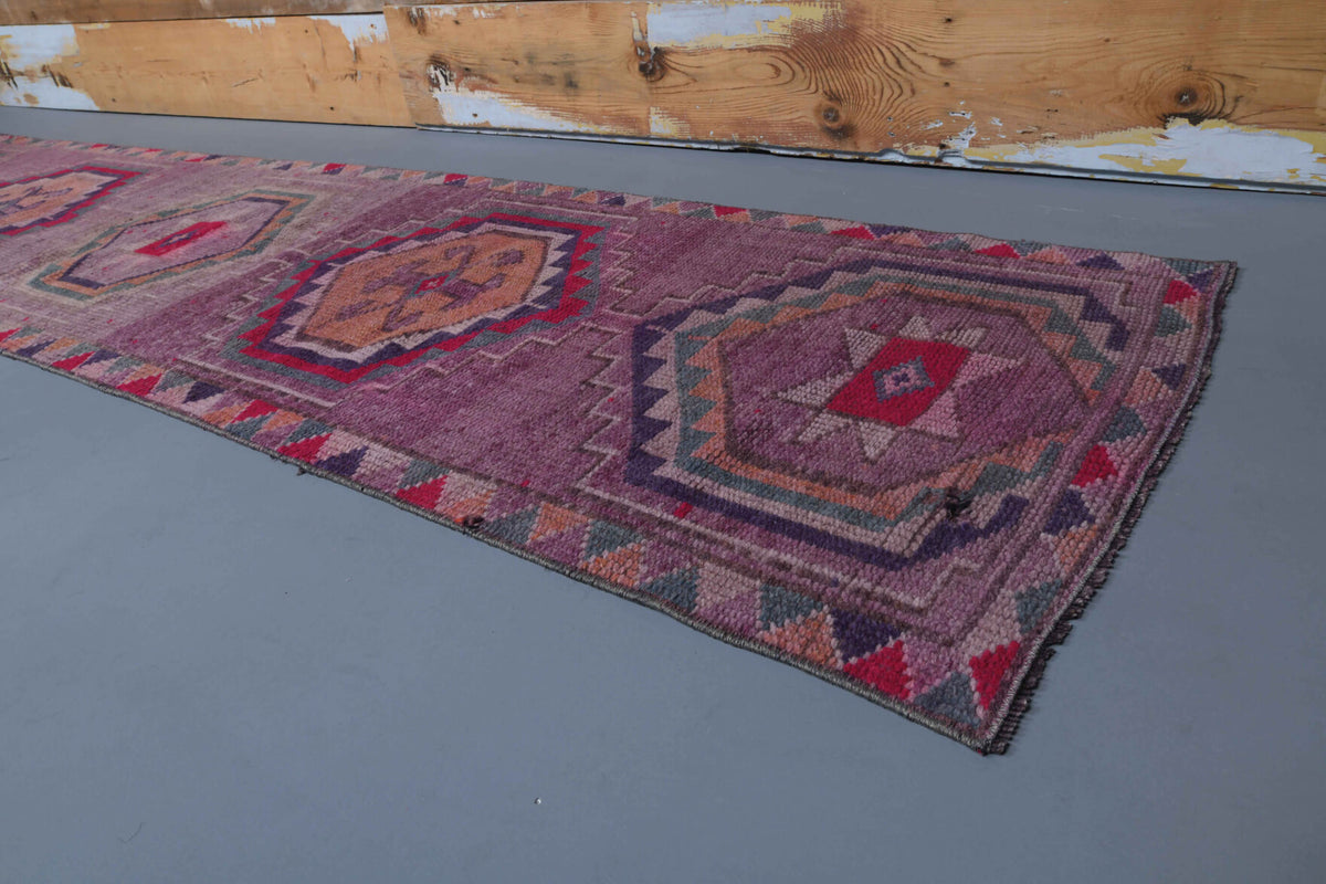 One-of-a-kind 1970s Anatolian vintage runner rug in wool, 2'8" x 11'3"