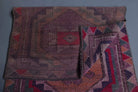 Nesterenban runner: 1970s handmade Anatolian runner with geometric motifs and cotton backing
