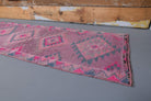 Vintage Hand-Knotted Runner Rug