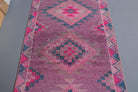 Vintage Hand-Knotted Runner Rug