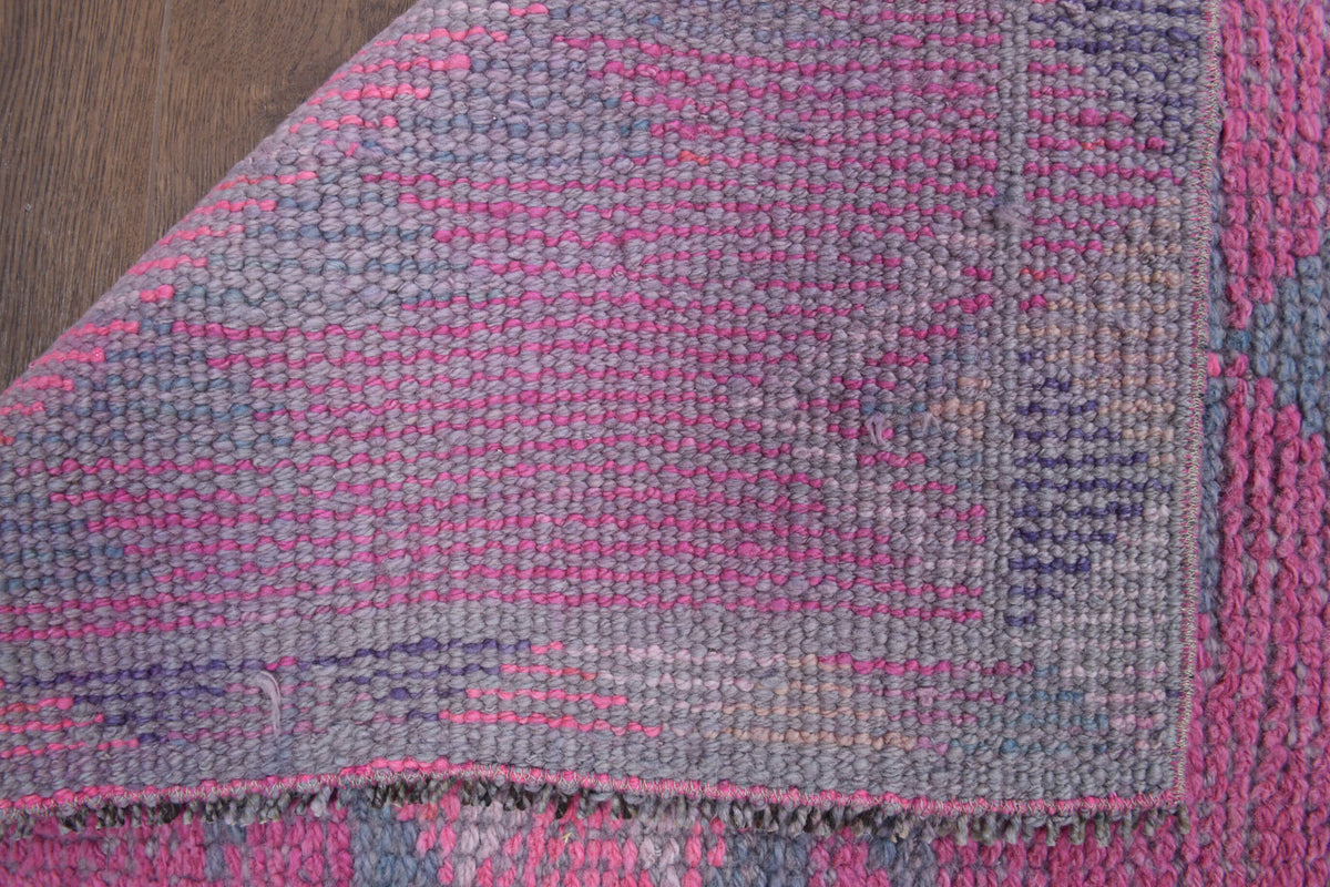 Vintage Hand-Knotted Runner Rug