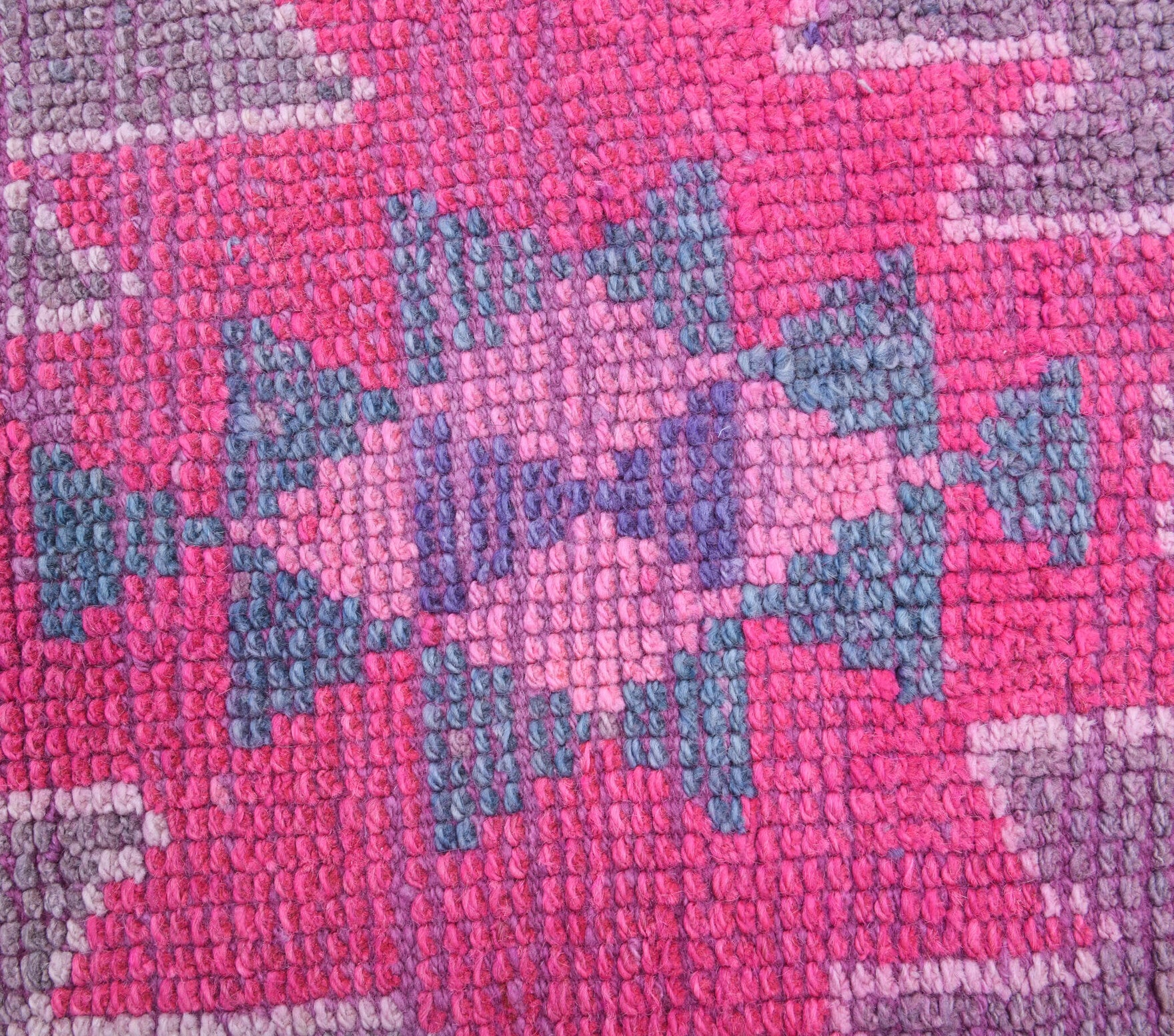 Vintage Hand-Knotted Runner Rug