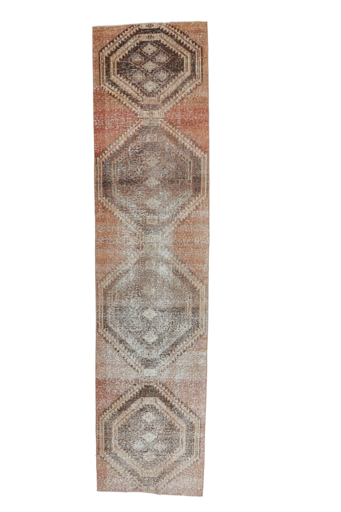 Vintage Oushak Runner Rug - 24323