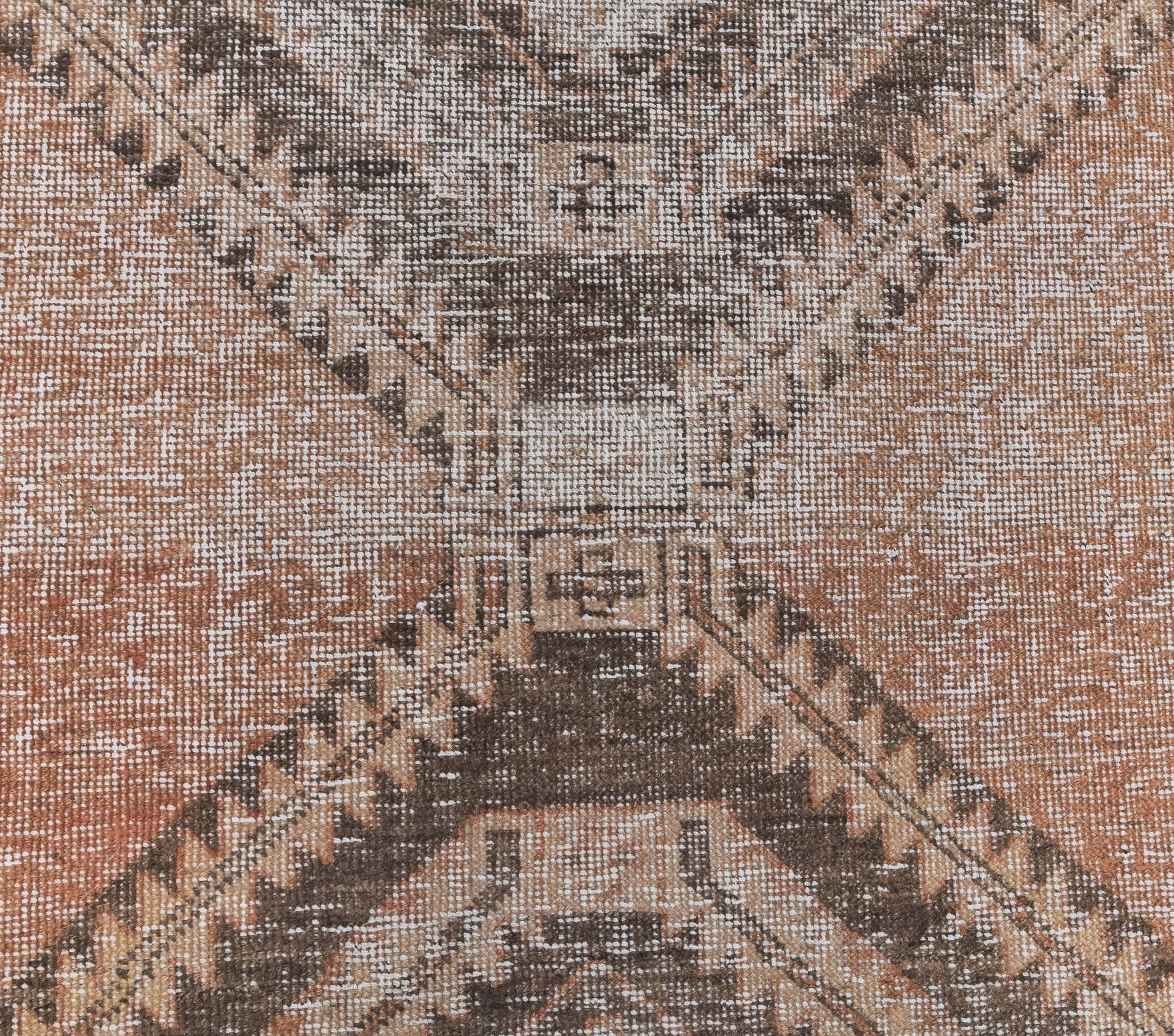 Vintage Oushak Runner Rug - 24323