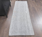 3x11 Vintage Kilim Rug Gray Runner