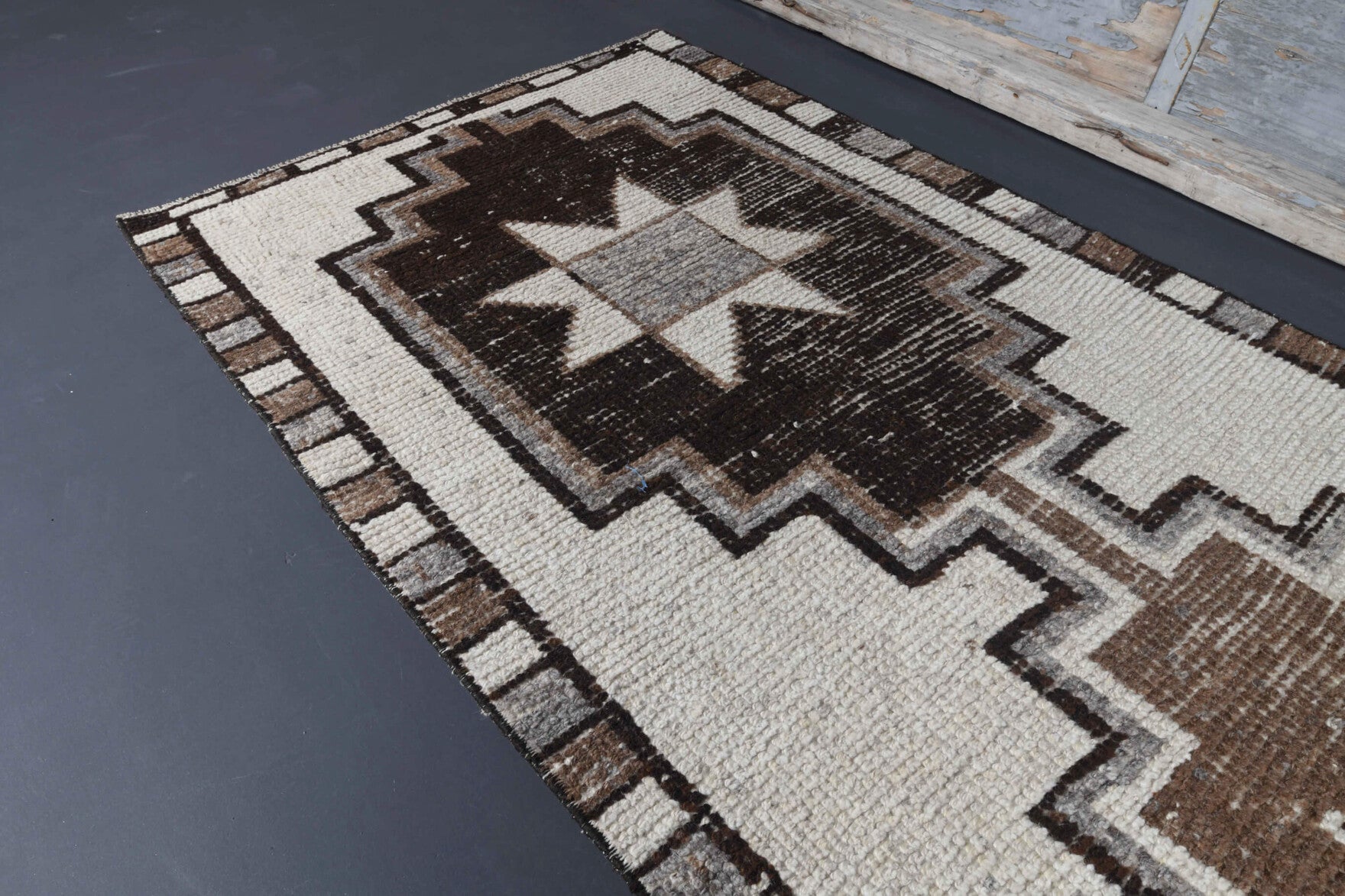 One-of-a-kind 1970s Anatolian vintage runner rug in wool, 3'2" x 10'7"