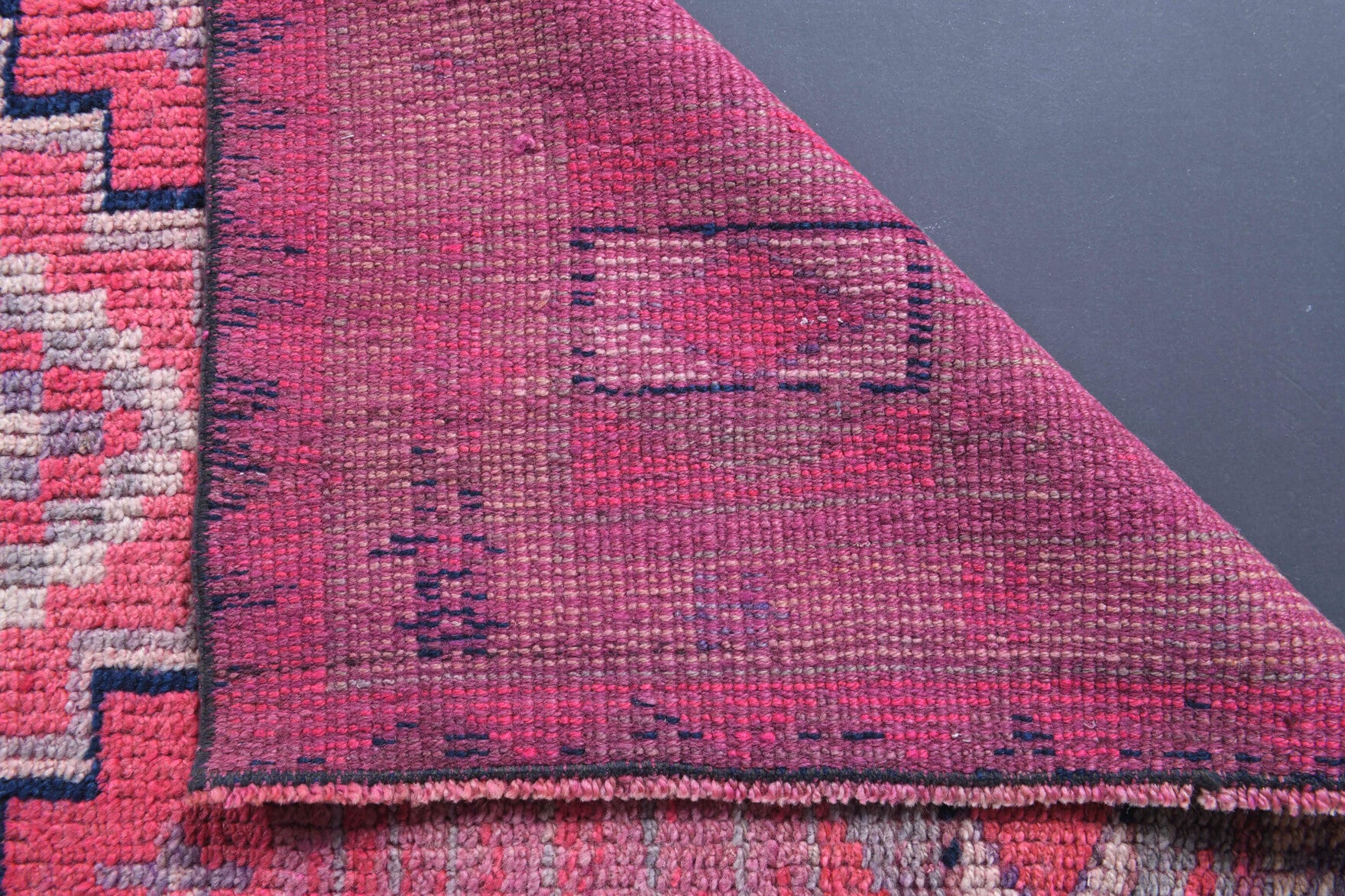 Handmade wool runner from Anatolia, Turkey – 3x11 Handwoven Wool Vintage Anatolian Runner Rug 2'8" x 11'1"
