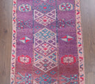 3x11 Hand-Knotted Wool Vintage Kilim Runner Rug
