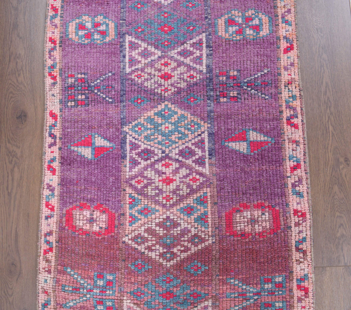 3x11 Hand-Knotted Wool Vintage Kilim Runner Rug