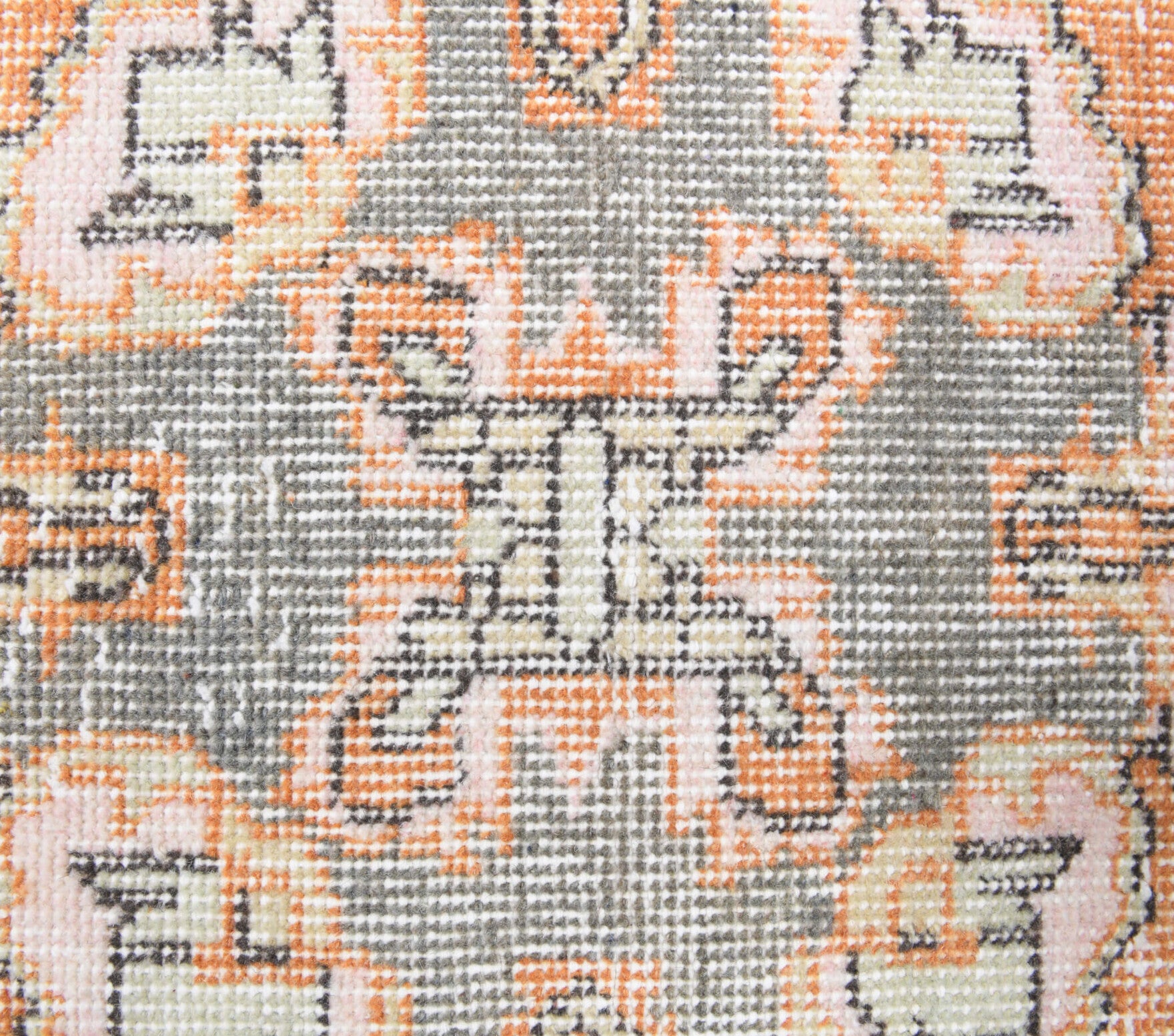 Akikperi runner: 1970s handmade Anatolian runner with oriental motifs and cotton backing