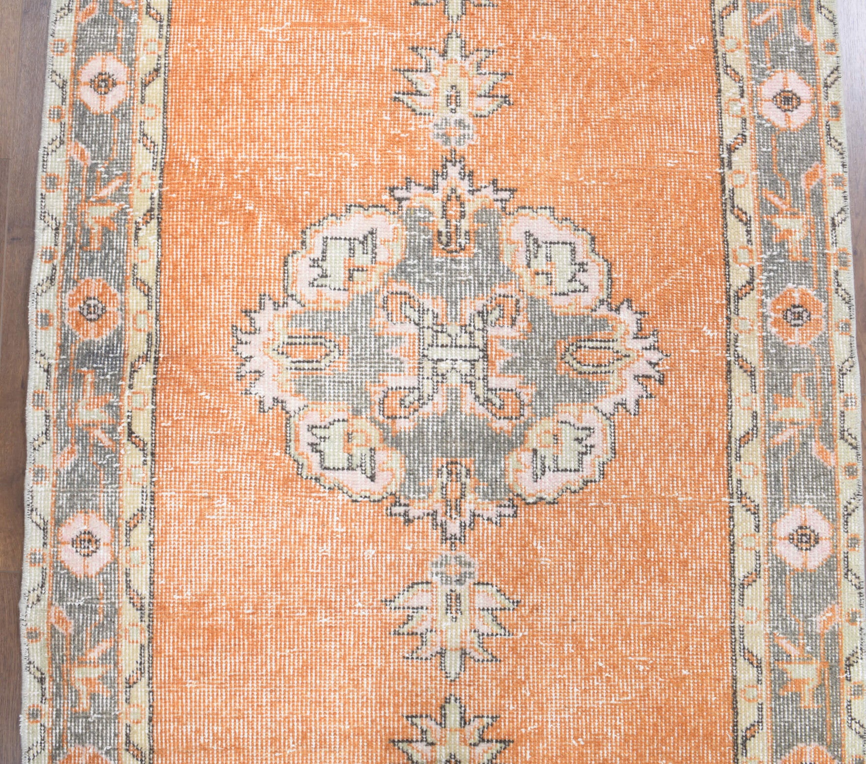 101x339 cm vintage Anatolian runner rug – Akikperi, low pile, wool