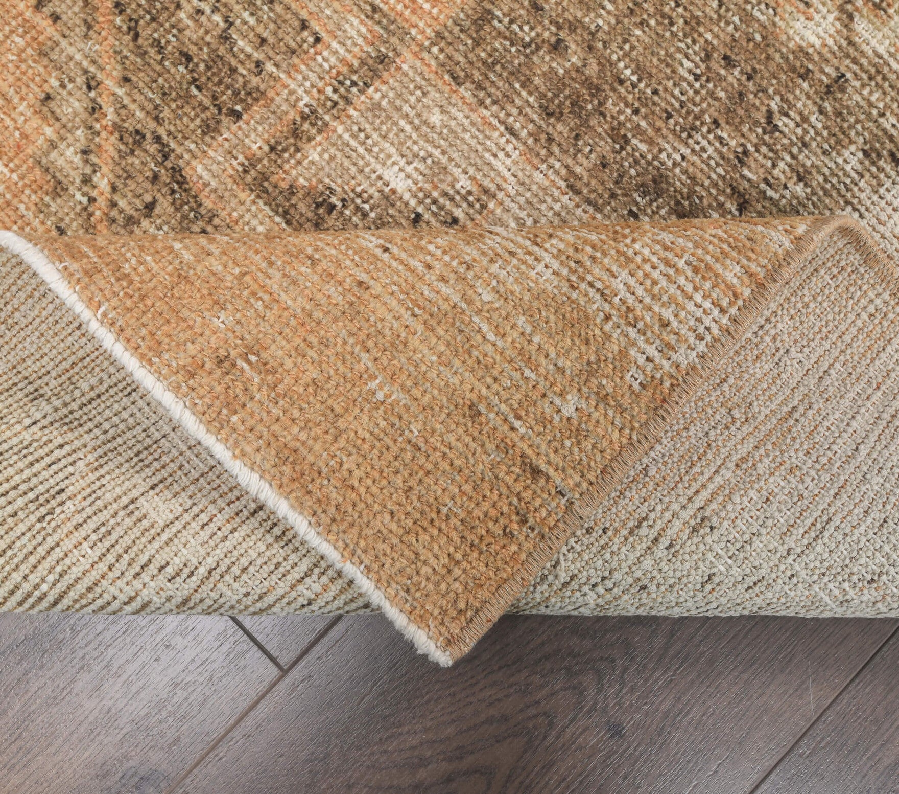 Turkish Vintage Oushak Runner Rug