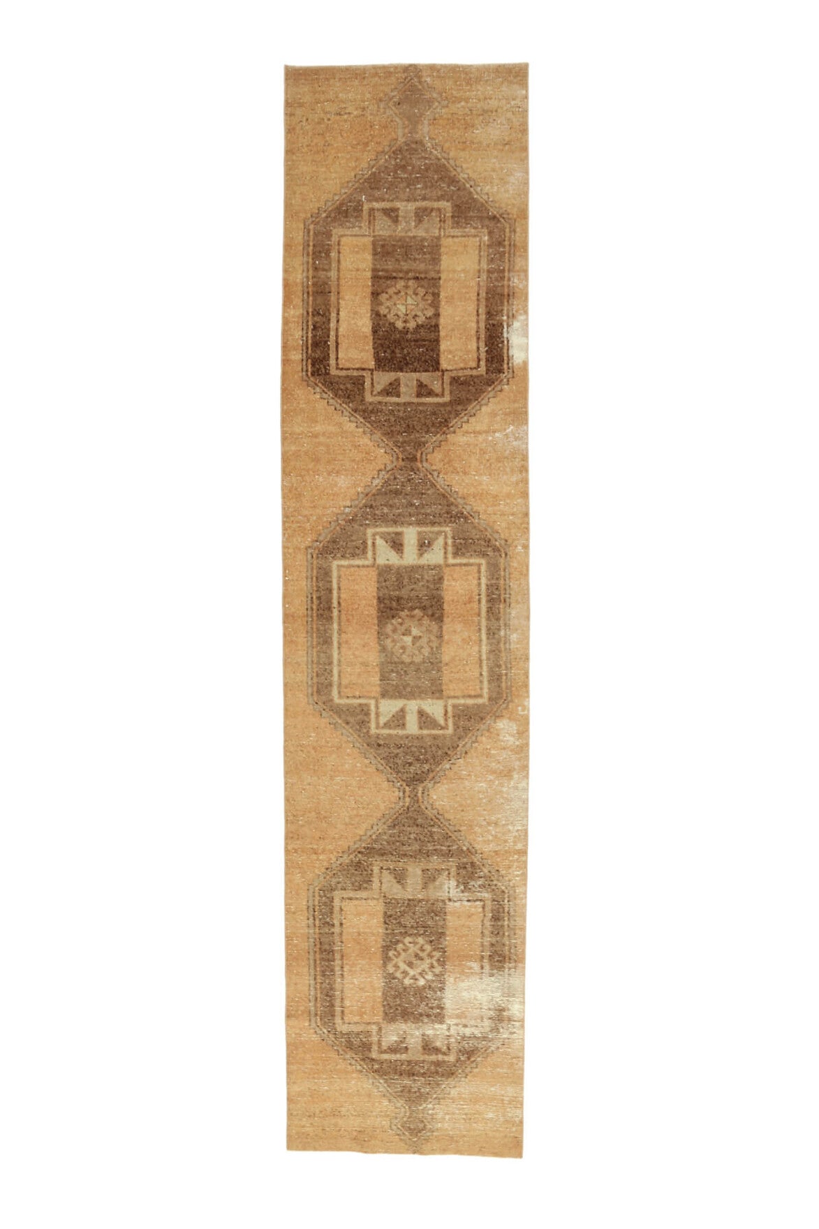 Turkish Vintage Oushak Runner Rug