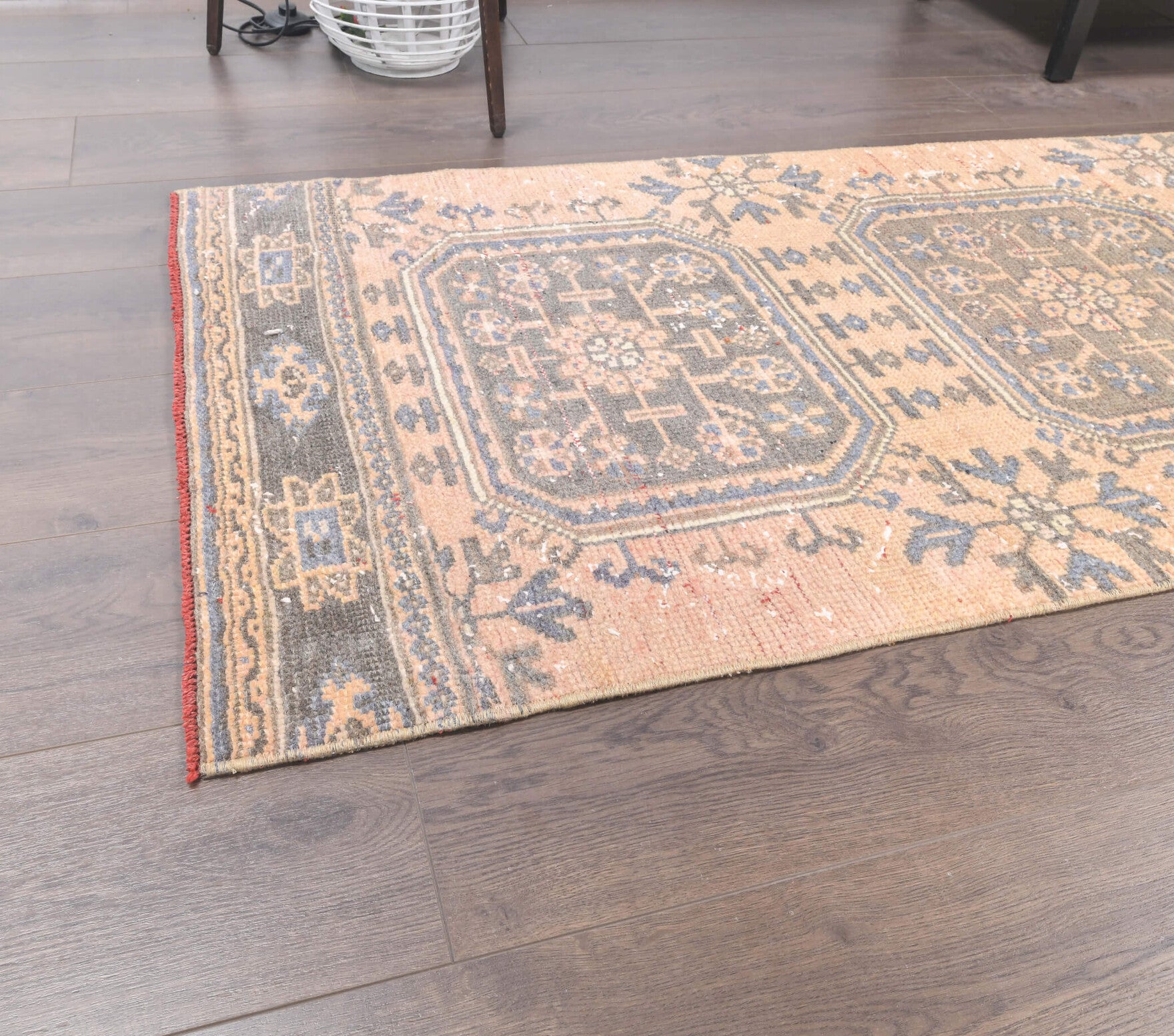 3x12 Vintage Oushak Handwoven Orange Runner