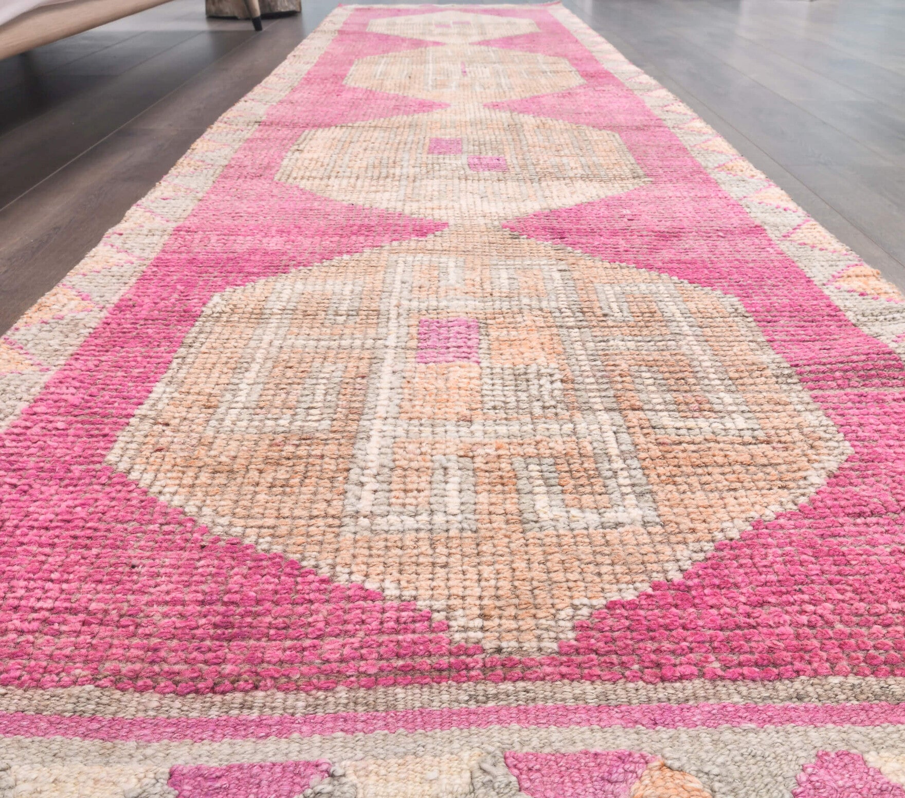 Vintage Pink Runner Rug
