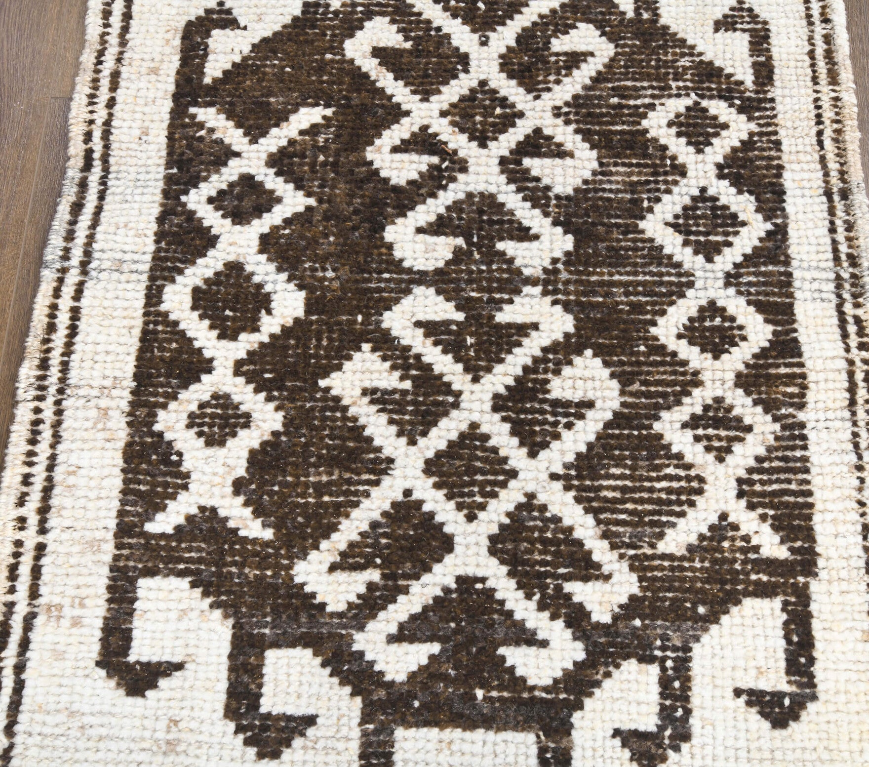 Vintage White Runner Rug