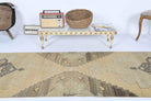 Beige Oushak Runner Rug
