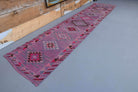Vintage Hand-Knotted Anatolian Runner Rug