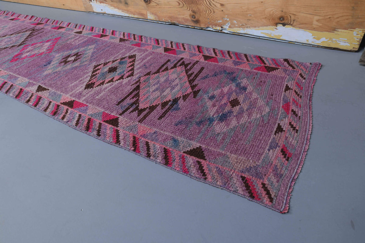 Vintage Hand-Knotted Anatolian Runner Rug
