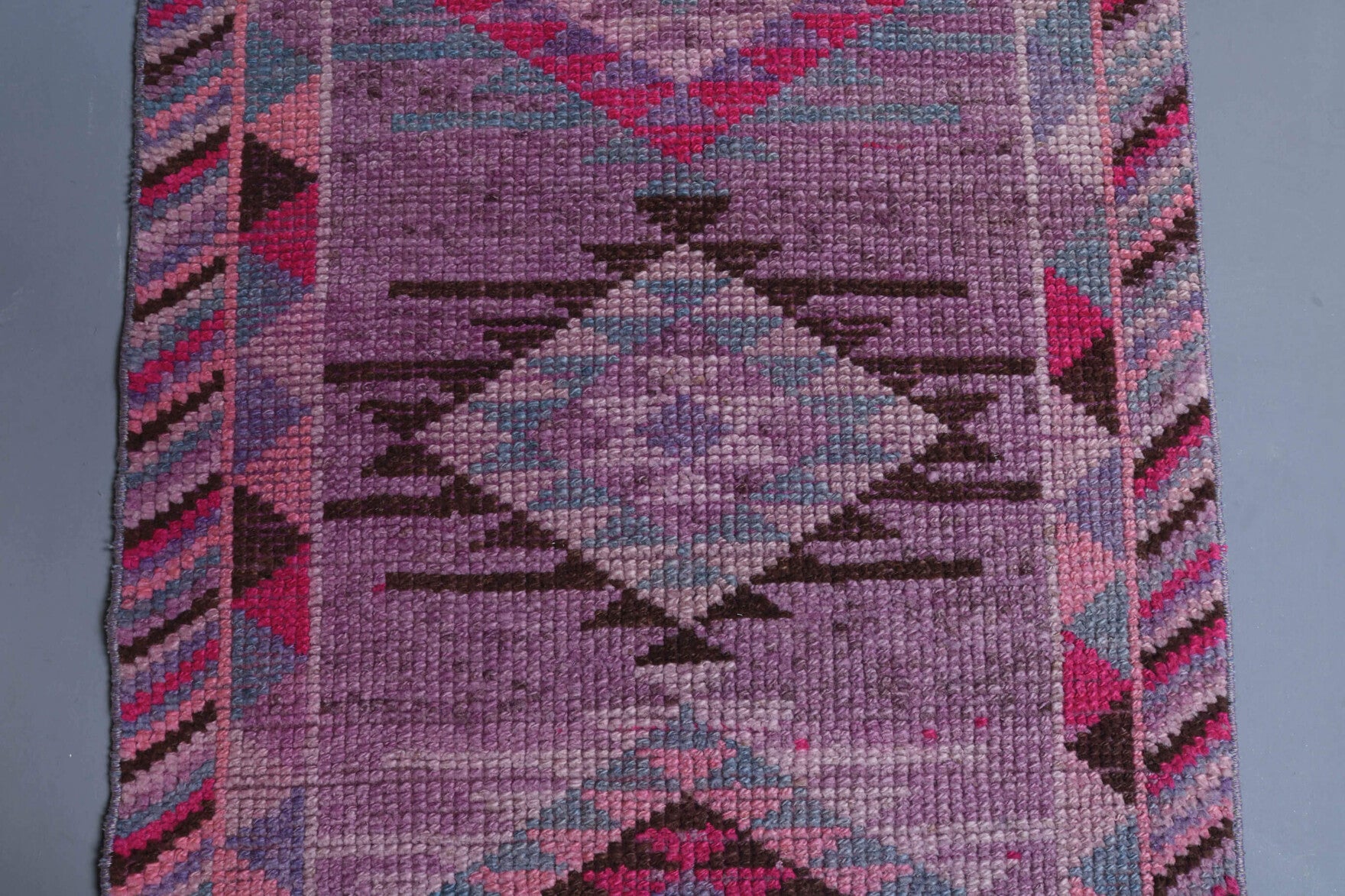 Vintage Hand-Knotted Anatolian Runner Rug