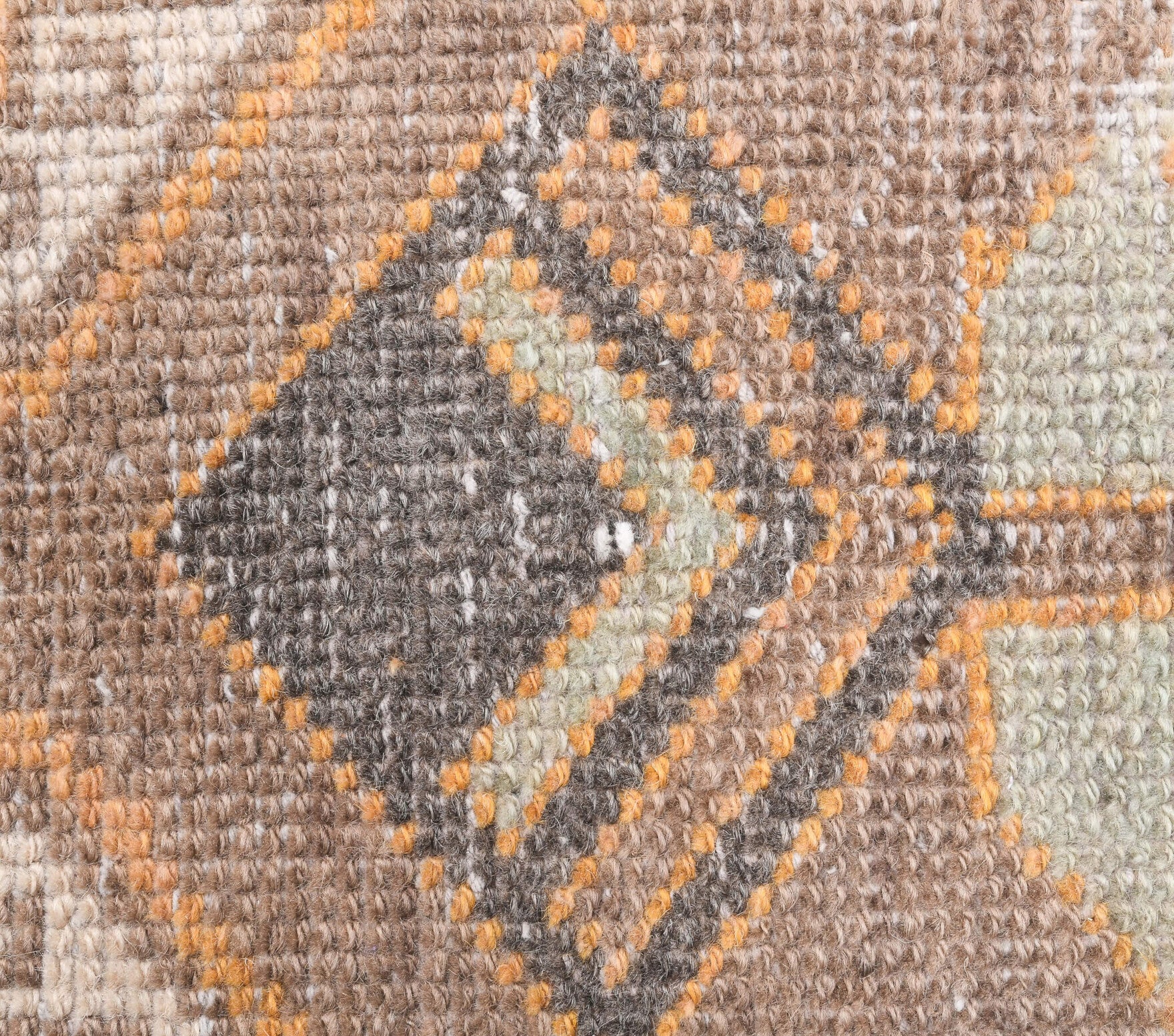 Authentic Anatolian vintage runner rug (1970s) with geometric design – one-of-a-kind at Fame Rugs