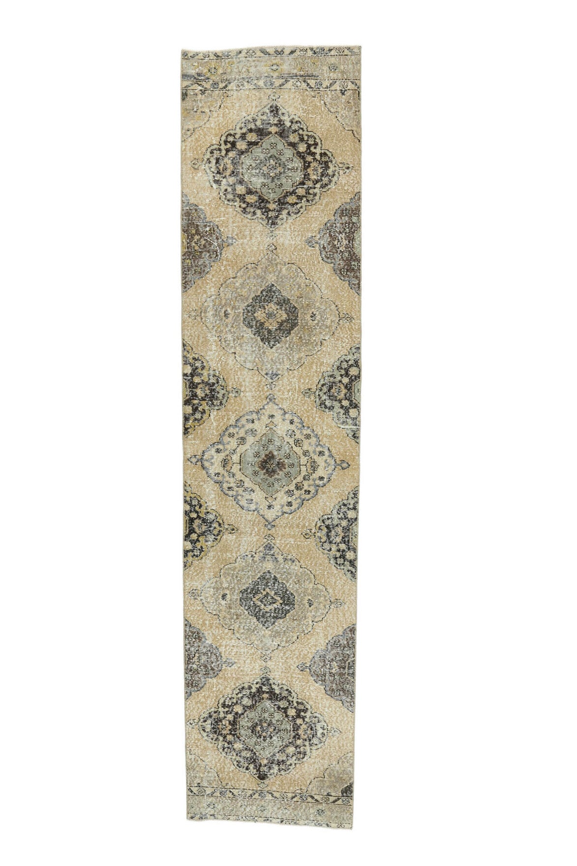 Vintage Oushak Runner Rug - 24319