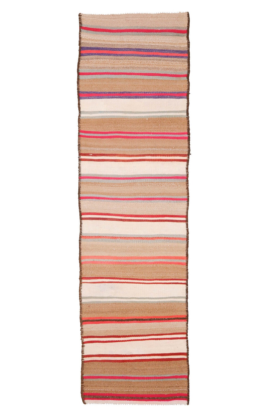 3x12 Wool Flatweave Vintage Runner Rug
