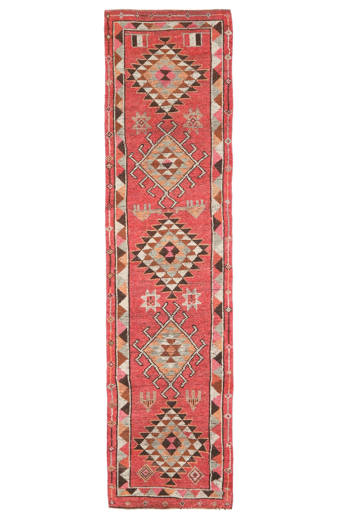 3x12 Wool Vintage Anatolian Runner Rug