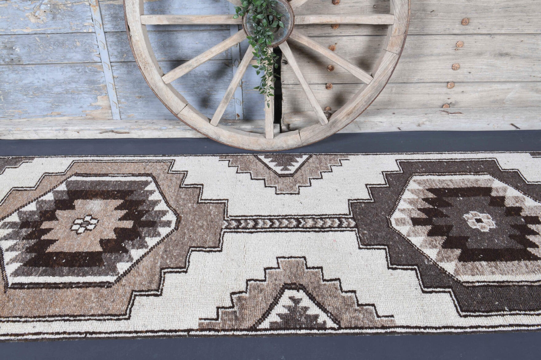 One-of-a-kind 1970s Anatolian vintage runner rug in wool, 3'3" x 11'9"