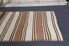 95x367 cm vintage kilim Anatolian runner rug – Siderophyllis, flatweave, wool
