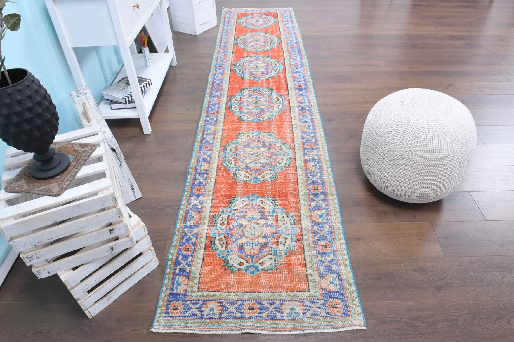 3x12 Wool Vintage Runner Rug