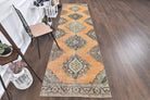 3x13 Vintage Handwoven Oushak Runner