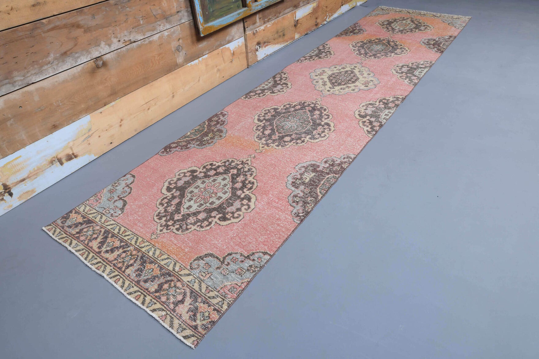 Shabby Decor Oushak Runner Rug